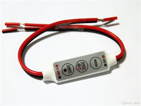 New DC V Keys Mini Dimmer Controller For Single Color Led Light Strip From