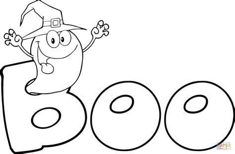 This test reveals ghosting, coronas, and overdrive artifacts. A ghost says "Boo" coloring page | Free Printable Coloring ...