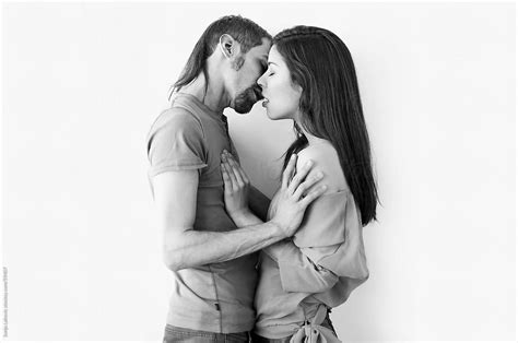 Couple Kissing By Stocksy Contributor Sonja Lekovic Stocksy