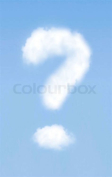Question Mark In The Sky Stock Image Colourbox