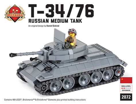 T 3476 Russian Medium Tank Brickmania Toys