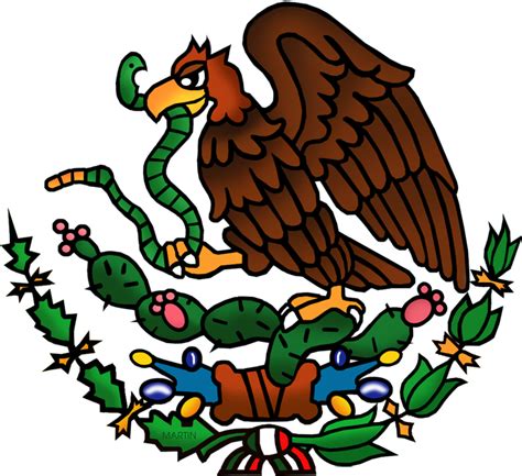 Mexico Clip Art By Phillip Martin Cartoon Mexican Flag Png Download