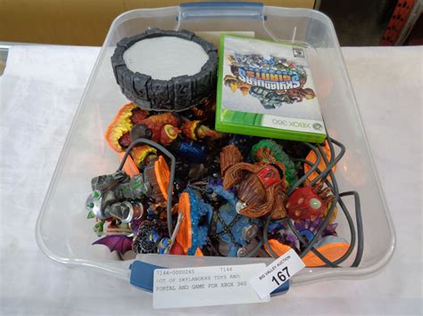 Lot Of Skylanders Toys And Portal And Game For Xbox 360