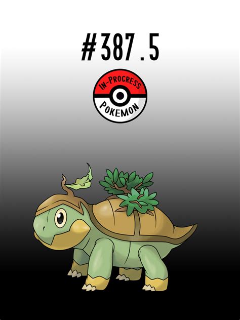In Progress Pokemon Evolutions 3875 Turtwigs Shell Is Made Of