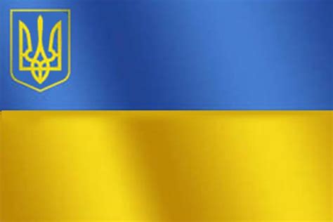 Флаг украины flag of ukraine. флаг Украины с тризубом