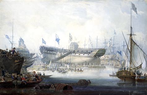 The Launch Of The Honourable East India Companys Ship Edinburgh