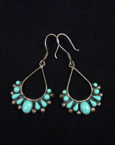Fabulous G Vintage Navajo Sterling Silver Chandelier Dangle Earrings