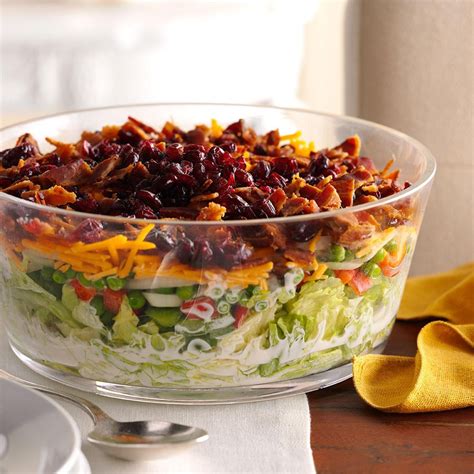 Overnight Layered Lettuce Salad Recipe Taste Of Home