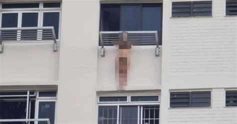 Woman Seen Hanging Naked From 11th Floor Of SG Flat Before Falling To