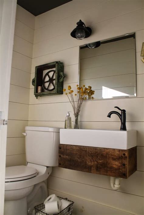 Elegant and simple bathroom sink vanity felix. Remodelaholic | Reclaimed Wood Floating Vanity