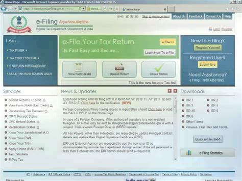 Then select the user type and click 'continue'. income tax efiling - YouTube