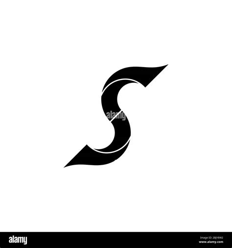 Initial Letter S Graphic Logo Design Concept Template Isolated On