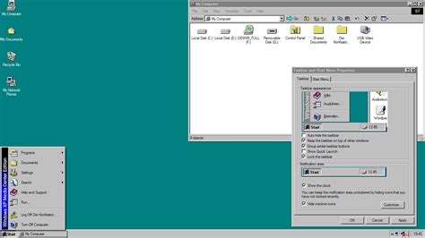 Microsoft Windows 95 Taskbar