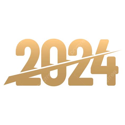 Gold 2024 New Year Vector 2024 Gold Year Png And Vector With