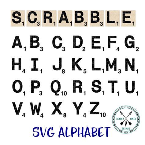 Scrabble Letters Svg