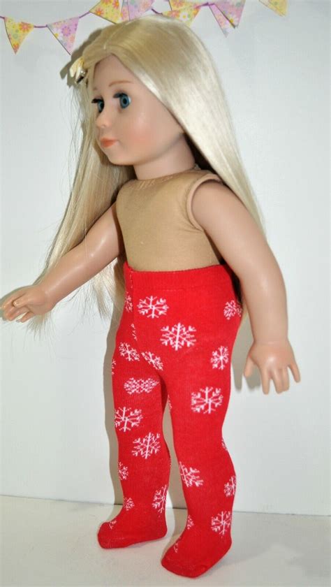 doll clothes for 18 dolls american girl our generation dolls red tights ebay