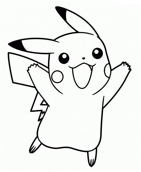 Dibujos de Pikachu para colorear e imprimir gratis