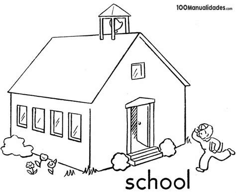 Dibujo Escuela Infantil para Colorear e imprimir Dibujos para Niños