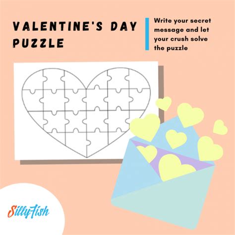 Valentines Day Jigsaw Puzzle Silly Fish Learning