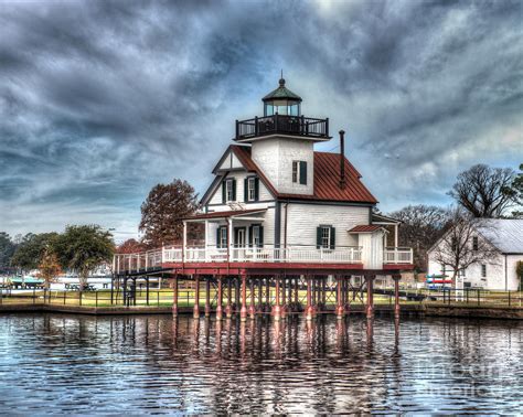 Roanoke River Lighthouse On A Stormy Day Photograph By Greg Hager