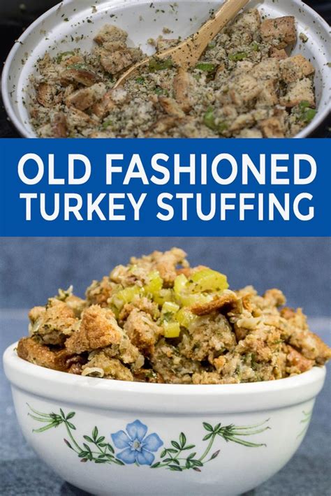 I Love This Old Fashioned Thanksgiving Turkey Stuffing Recipe With