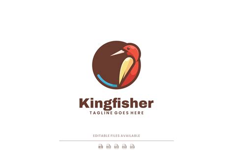 Kingfisher Logo Creative Market