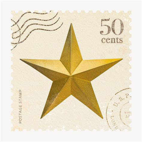 Star Vintage Postage Stamp Design Free Photo Rawpixel