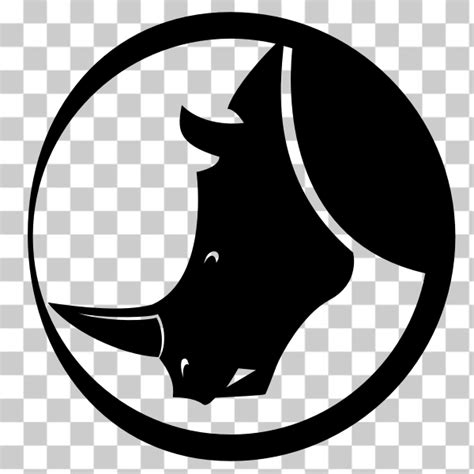 Svg Rhino Silhouette Logo Nohat Free For Designer
