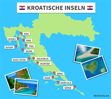 Karte Insel Hvar Kroatien Gold Karte