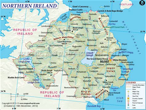 Northern Ireland Map The Ulster Experience