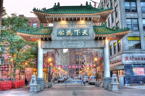 Chinatown Arch Hdr Chinatown Great View In Boston