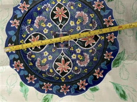 Ytg Gini Kutanya Hand Painted Turkey Plate Traditional Pattern Set Of