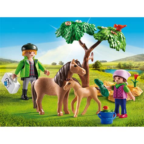 Playmobil Pony Farm Vet With Pony And Foal Best For Ages 4 To 10