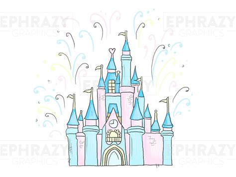 Disney Castle Pink Svg Disney Castle Svg Disney Castle Clipart