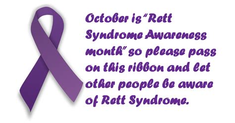 Indian Rett Syndrome Foundation October Is Rett Syndrome Awareness Month