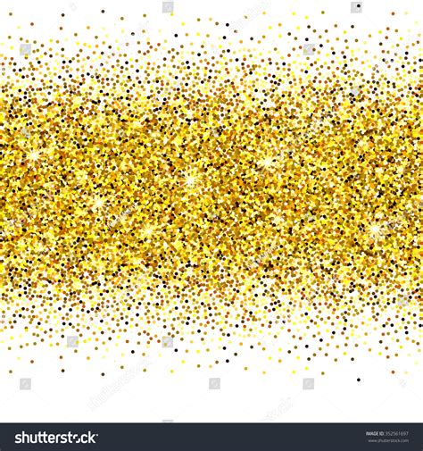 Gold Glitter Background Gold Sparkle Stripe Stock Vector