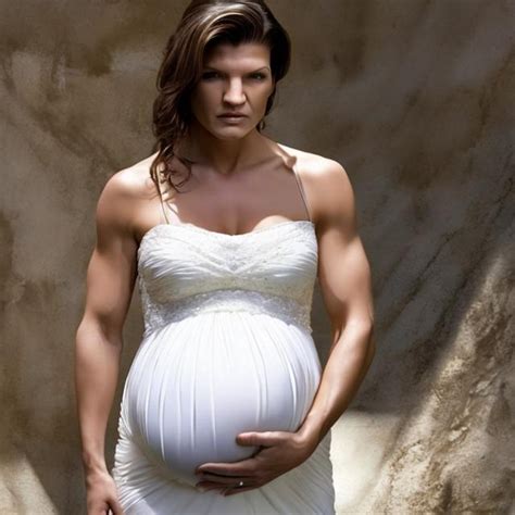 Pregnant Gina Carano Wedding Dress Openart