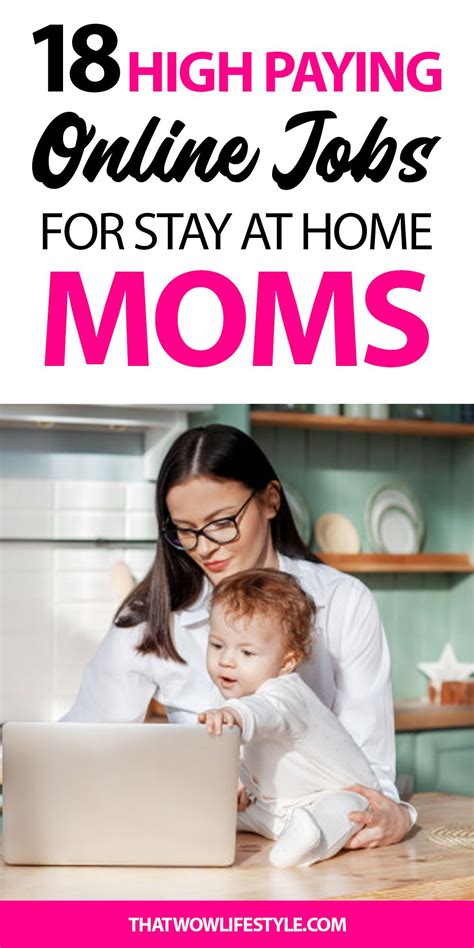 Online Jobs For Moms That Pay Super Well In Online Jobs Online Jobs For Moms Jobs
