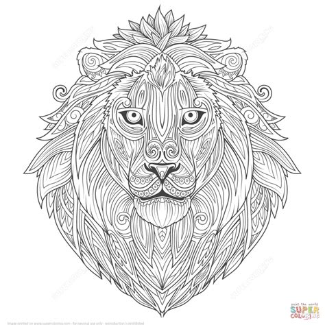 Get This Lion Coloring Pages For Adults To Print 85864