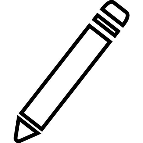 Edit Interface Symbol Of Pencil Outline Vector Svg Icon Svg Repo
