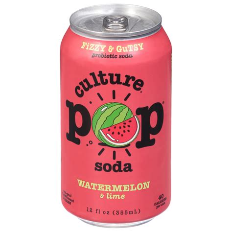 Save On Culture Pop Probiotic Soda Watermelon And Lime Order Online