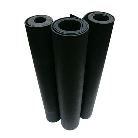 Rubber Cal Recycled Rubber Flooring 38 X 4ft X 2ft Rolls Black