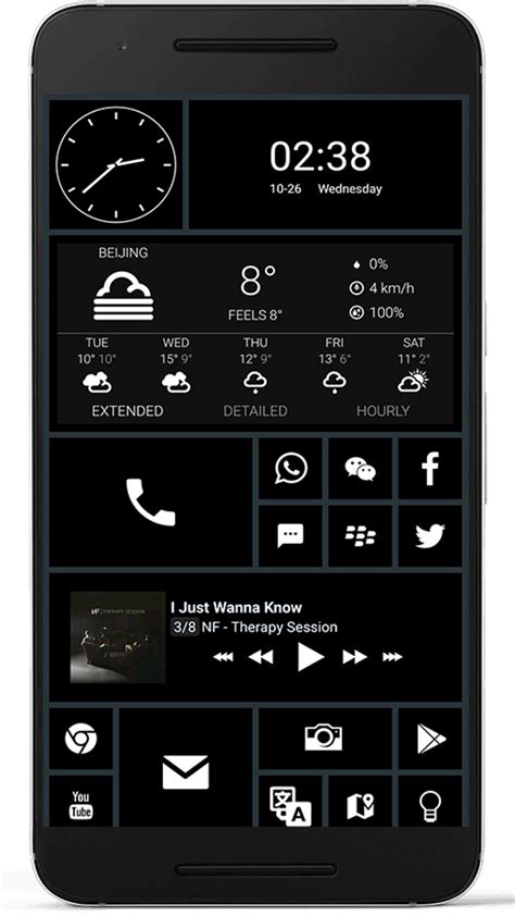 10 Beautiful Custom Android Home Screen Layouts 6 Phonearena