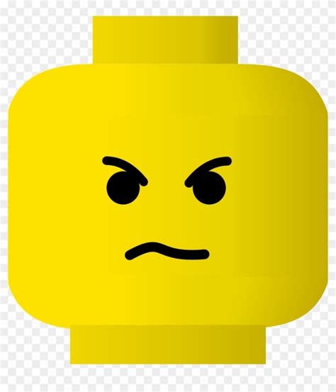Smiley Clipart Upset Angry Lego Face Free Transparent Png Clipart