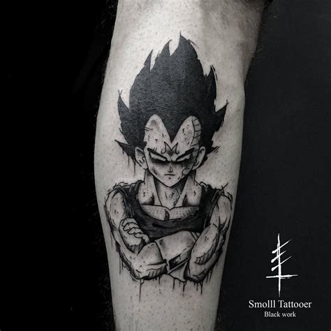 The black star dragon balls did not appear in dragon ball z, as they had not been invented yet. Vegetta by Smolll Tattooer (@ smollltattooer) #tattoo # ...