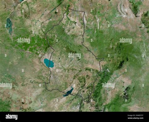 Dodoma Region Of Tanzania High Resolution Satellite Map Stock Photo