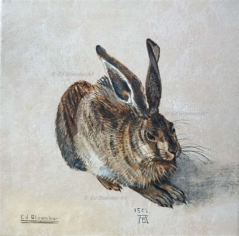 Study Of Young Hare 1502 Masterwork By Albrecht Durer Ed Bloemker Art