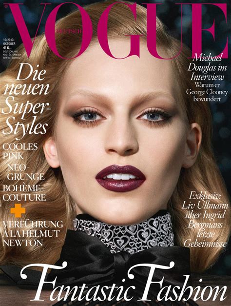 Vanessa Axente Magazine Photoshoot For Vogue Germany Magazine October