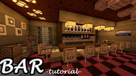 Minecraft How To Build A Bar Tutorial ｜build Hack Youtube