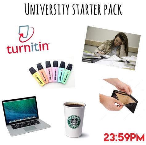 University Starter Pack Rstarterpacks Starter Packs Know Your Meme